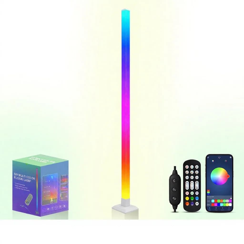 RGB Smart Floor Lamp with Music Sync, App Control LED Light
