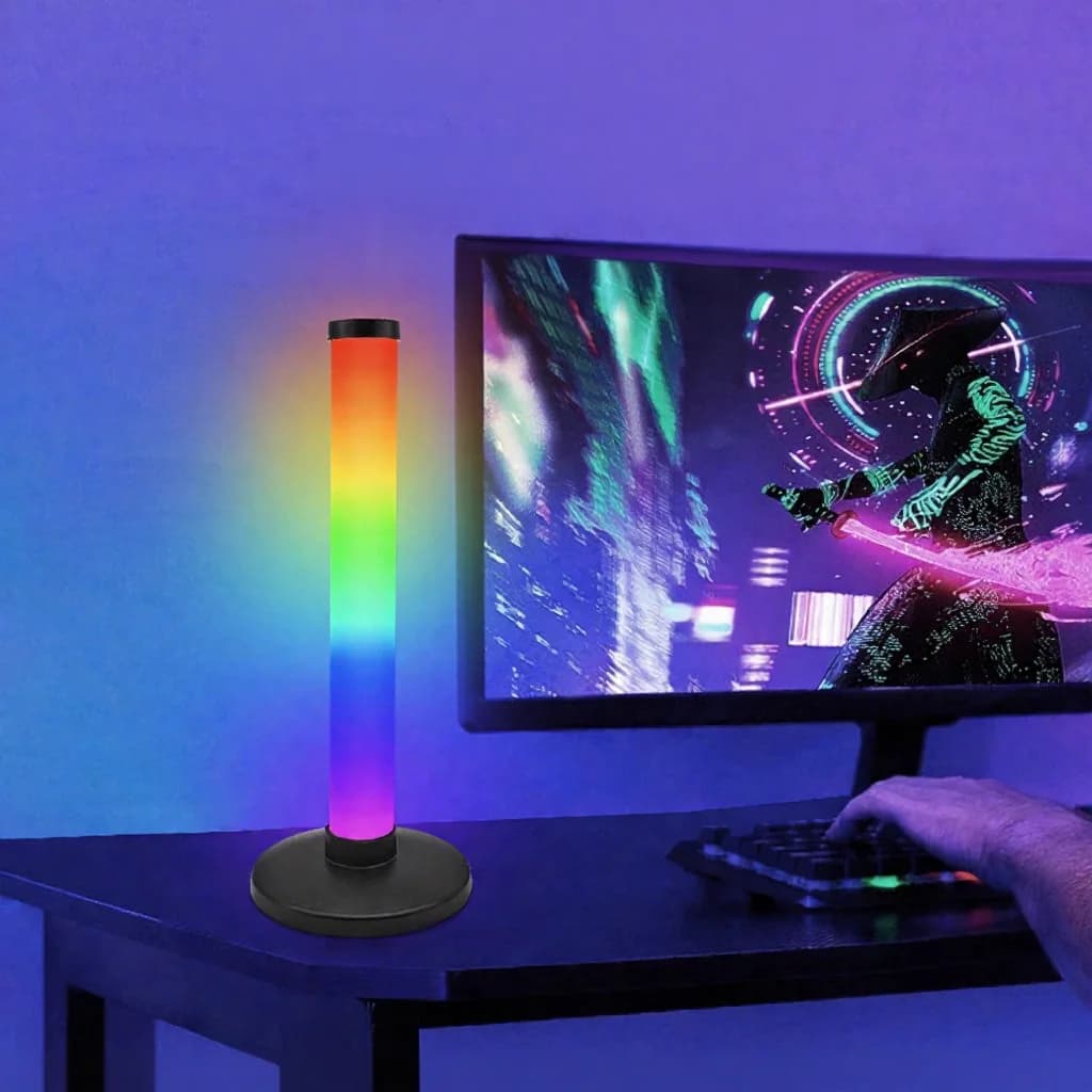 RGB Sound Reactive Atmosphere Light for Desktop Gaming Setup