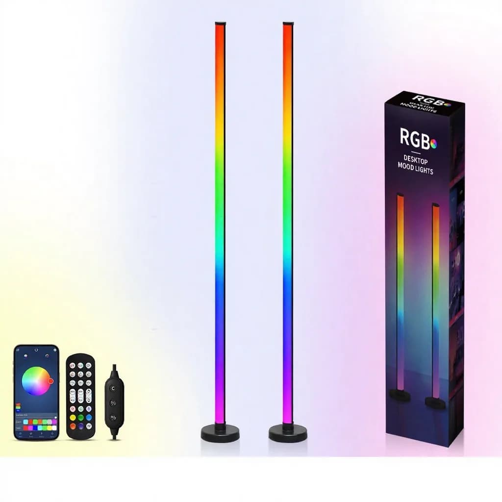 RGB Floor Lamp with Music Sync, App and Remote Control