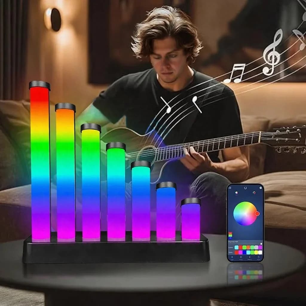 RGB Sound Reactive LED Desk Lamp with App Control