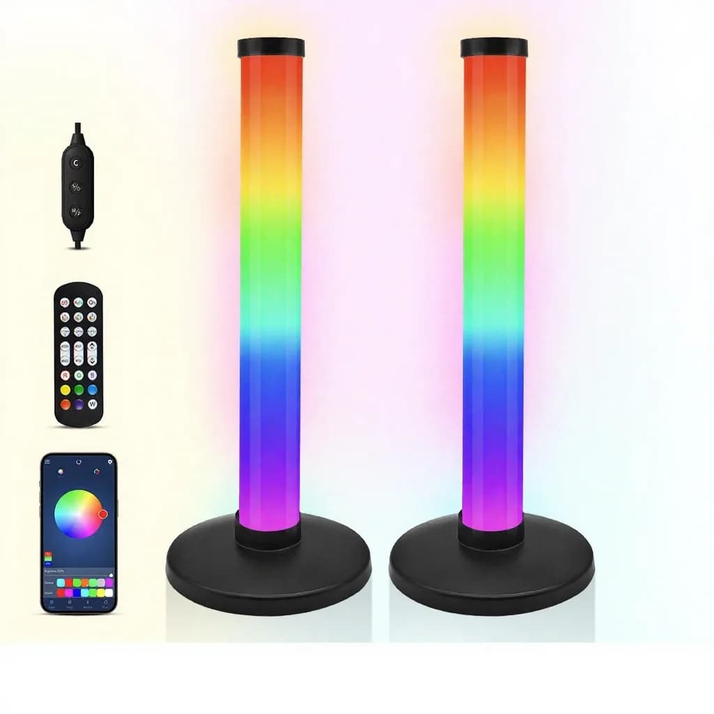 RGB Atmosphere Light with Sound Sync and App Control for Desk