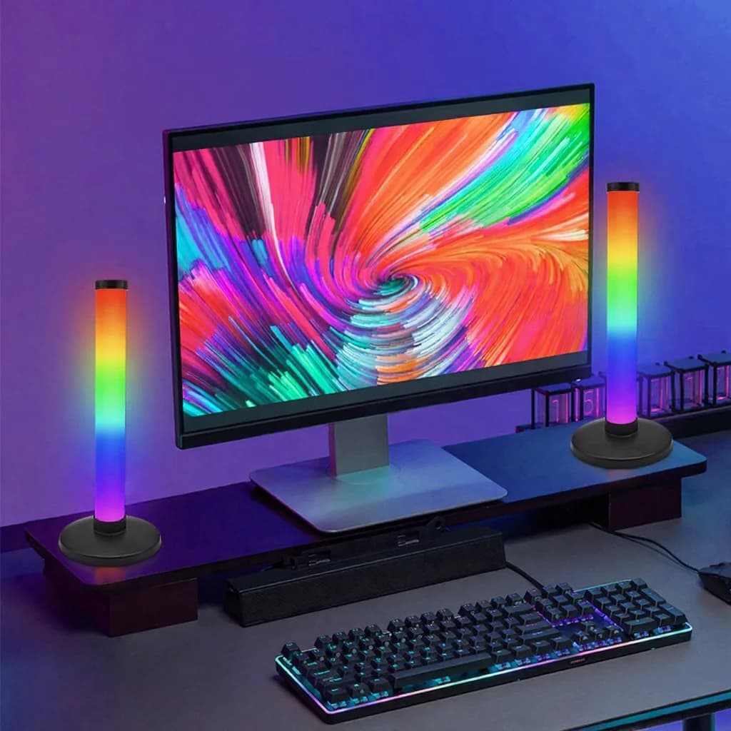 RGB Atmosphere Light with Sound Sync and App Control for Desk