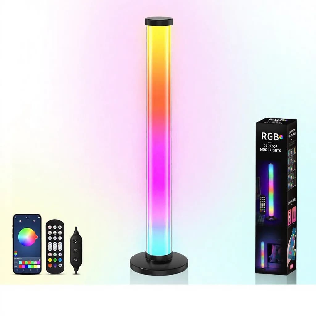 360 Degree RGB Sound Reactive Atmosphere Light USB Desktop Lamp