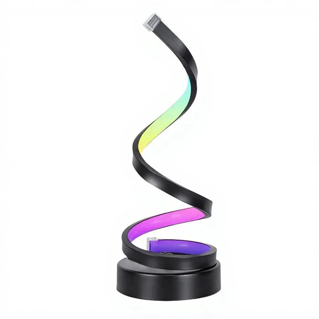 Spiral RGB Atmosphere Lamp with Sound Reactive Light and App Control