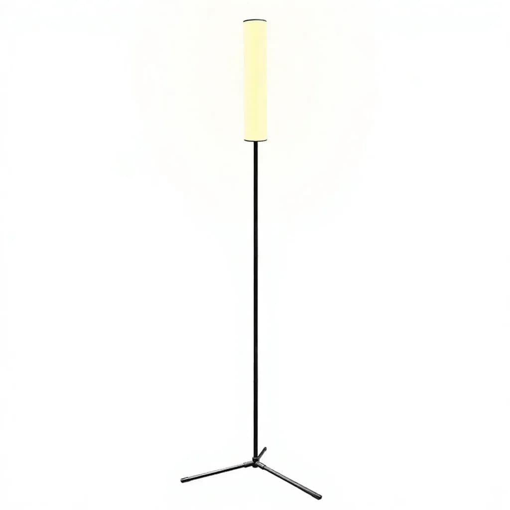 Adjustable Height LED Floor Lamp with Tripod Base and Three Color Modes