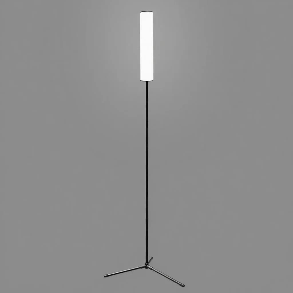 Adjustable Height LED Floor Lamp with Tripod Base and Three Color Modes