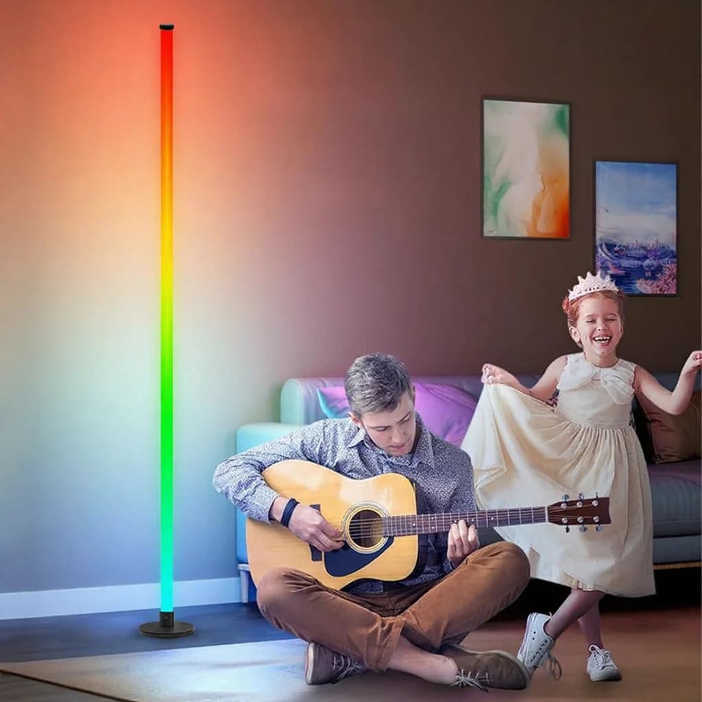 RGB LED Floor Lamp with App Control for Living Room
