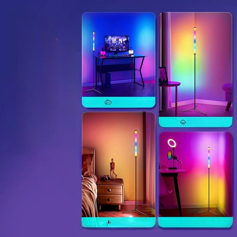 RGB Color Changing Floor Lamp with Music Sync and App Control