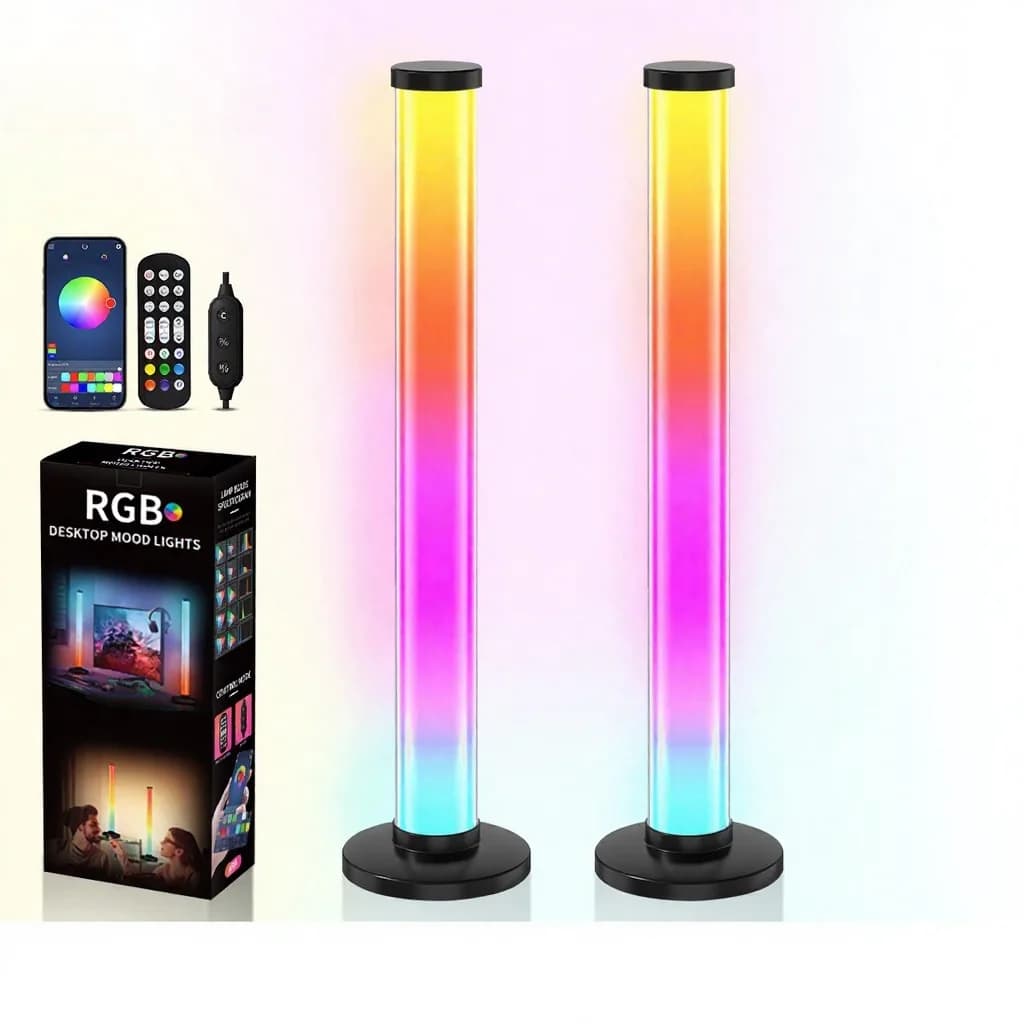 360 Degree RGB Sound Reactive Desk Lamp with App and Remote Control