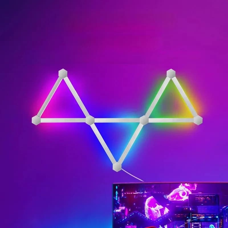RGB Smart Splicing LED Wall Lights with App Control and Music Sync