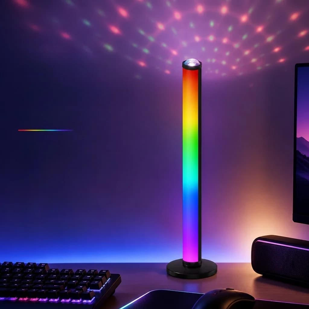 RGB Projection Atmosphere Lamp with Music Sync and Remote Control