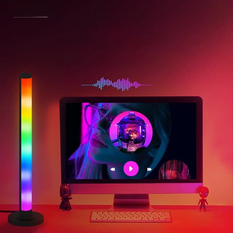 RGB LED Sound Reactive Desk Lamp with App Control