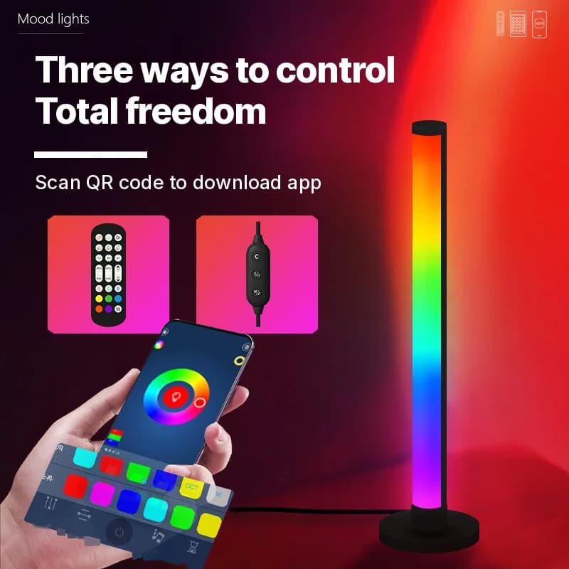 RGB LED Sound Reactive Desk Lamp with App Control