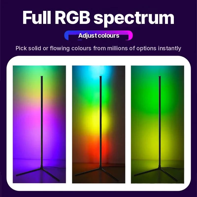 RGB Floor Lamp with Music Sync, Remote and App Control