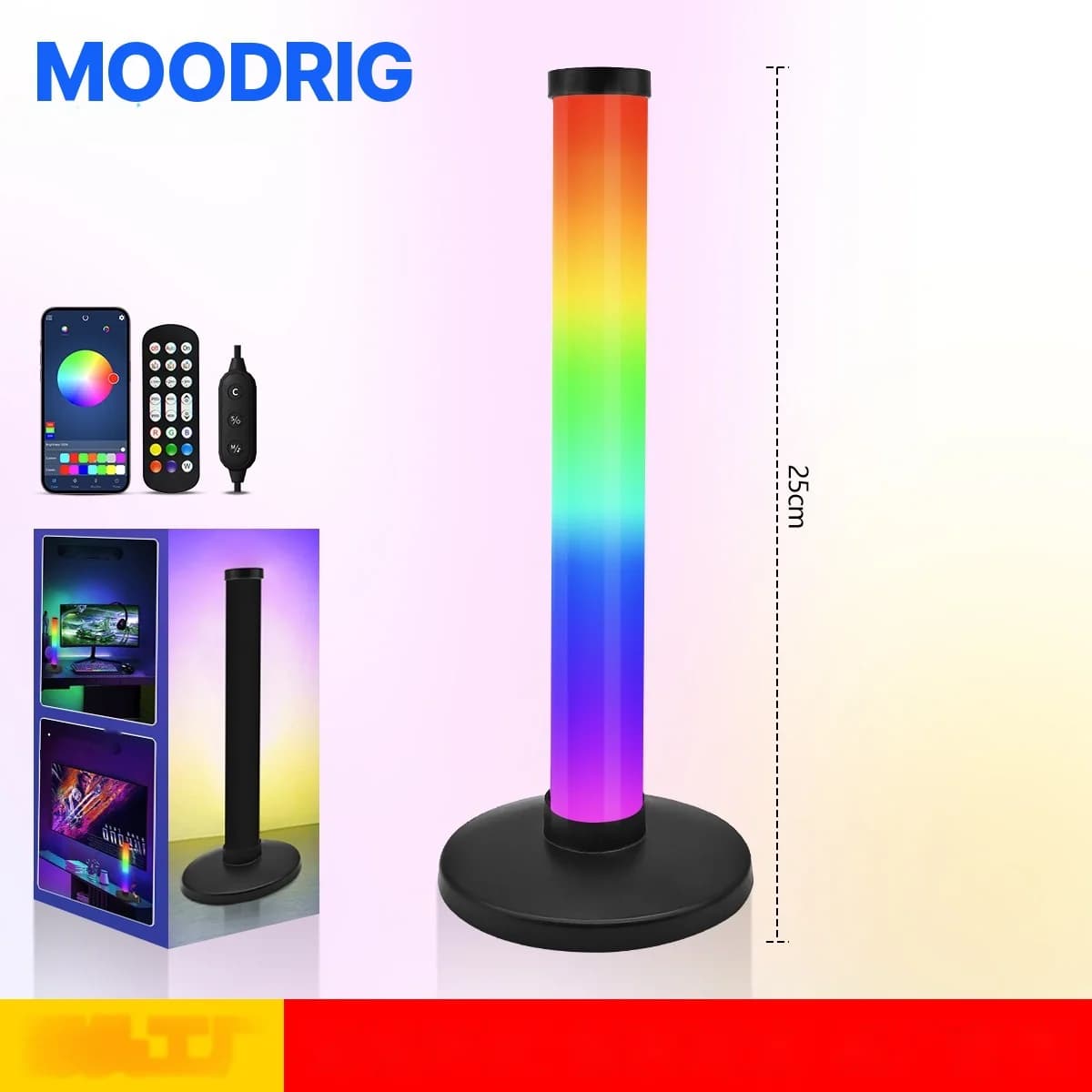 RGB Sound Reactive Atmosphere Light for Desktop Gaming Setup
