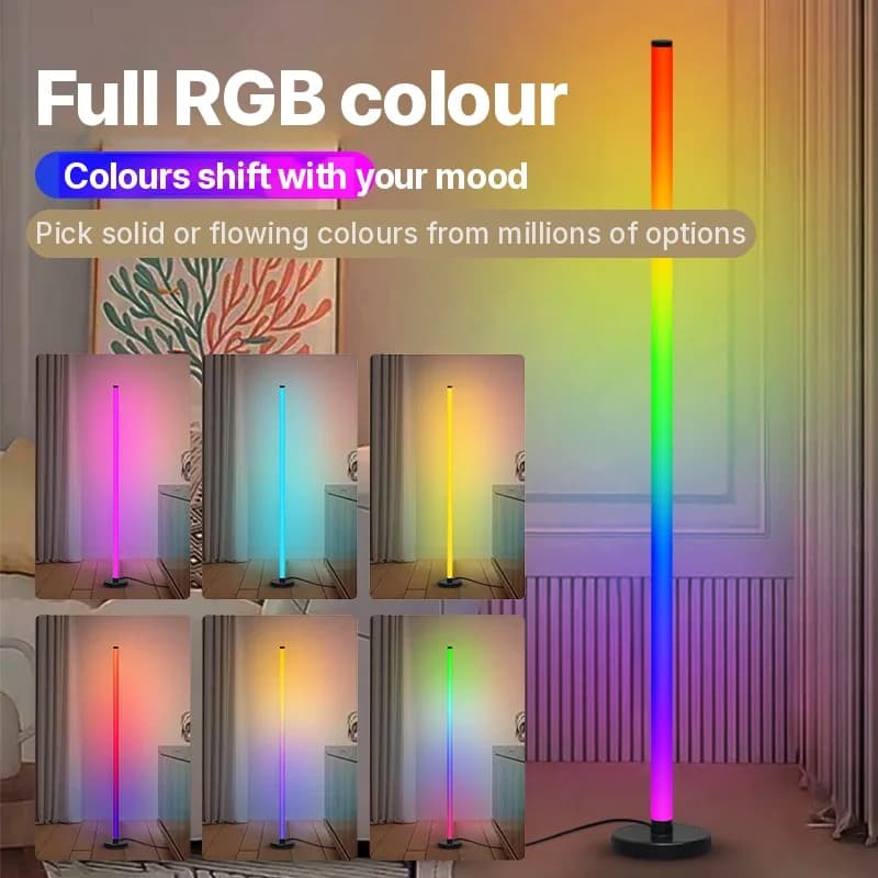 RGB Splicing Floor Lamp with Music Sync and App Control