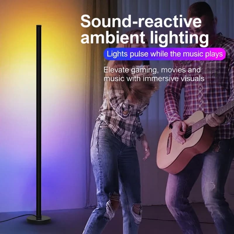 RGB Splicing Floor Lamp with Music Sync and App Control