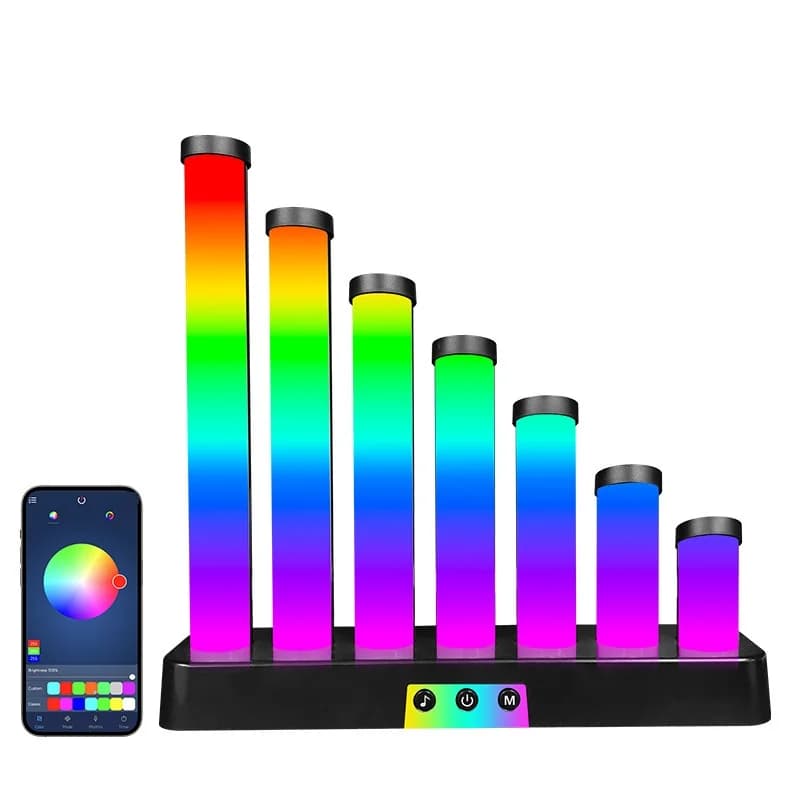 RGB Sound Reactive LED Desk Lamp with App Control