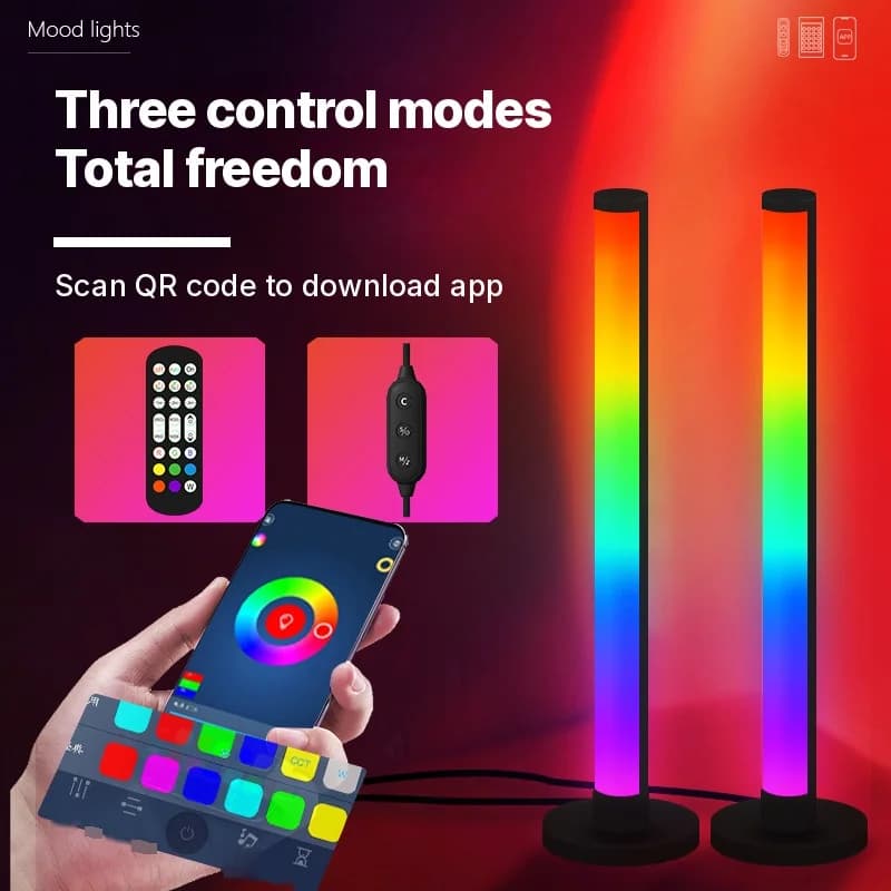 RGB LED Sound Reactive Desk Lamp with App Control