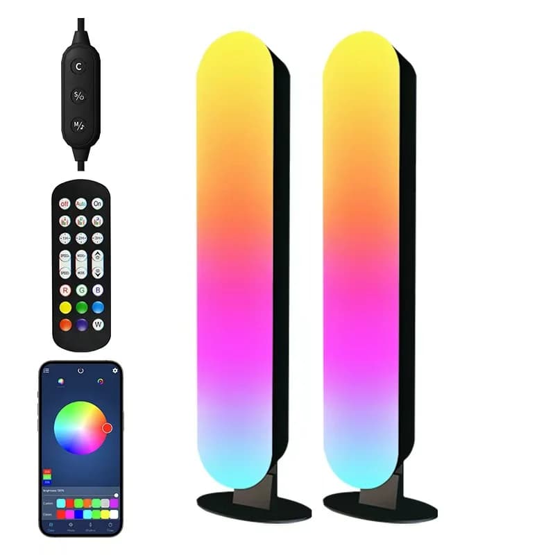 RGB LED Sound Reactive Desk Lamp with App Control